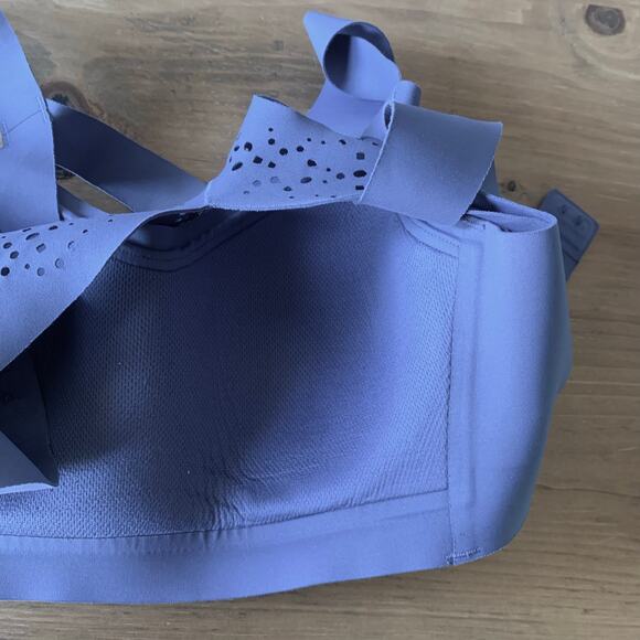 Victoria's Secret Sport Bra Angel Max Laser Cut Back Closure Size 34C Purple - Picture 8 of 11